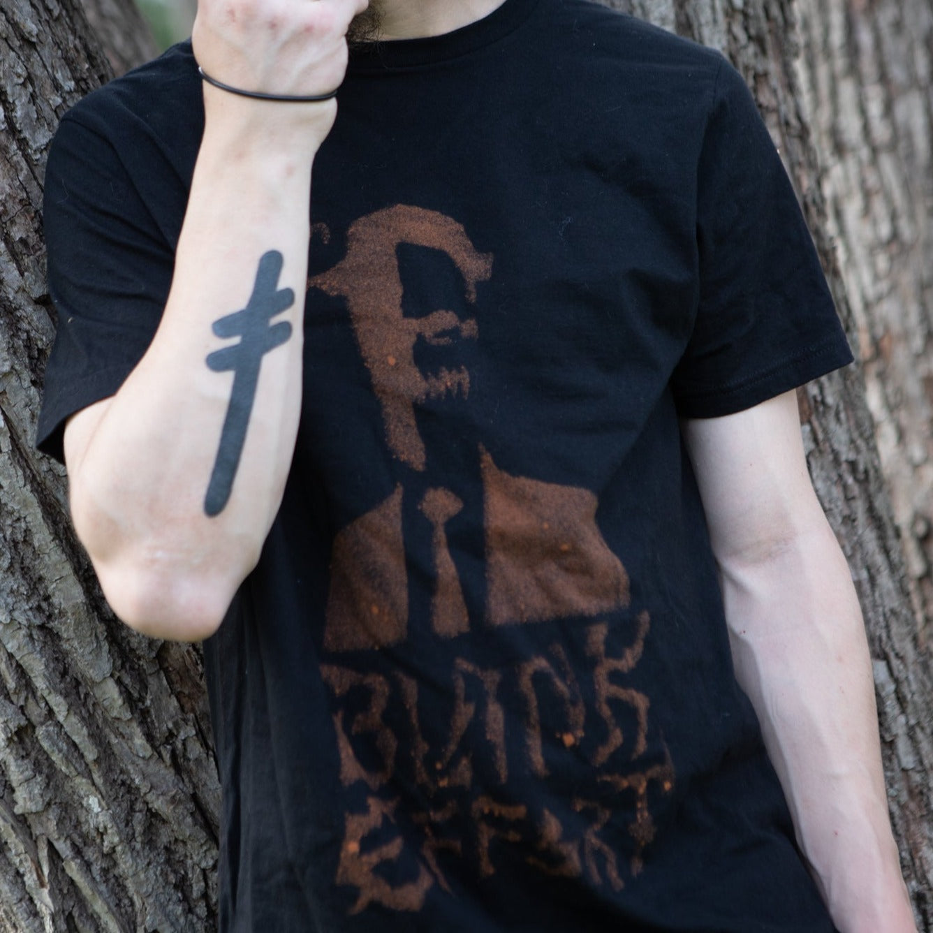 blank effort bleach tee